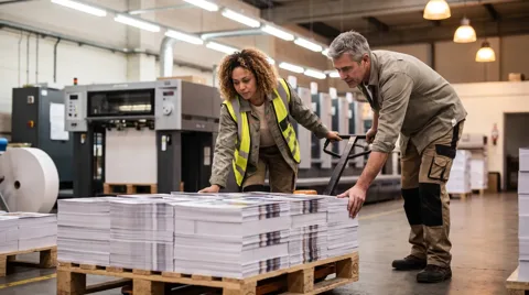 Maine Couriers delivering print and publishing stock