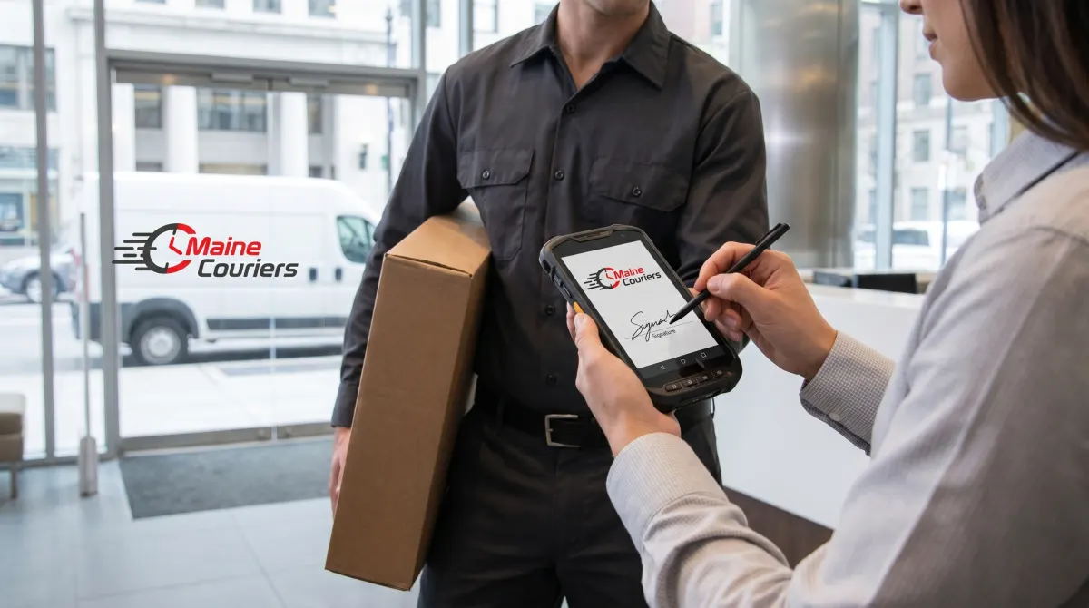 Maine Couriers proof of delivery